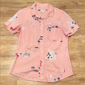 J. Crew Pink Button Down Shirt